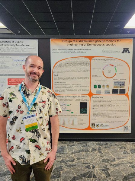 Francois Gaascht at the 76th Annual Meeting of the Society for Industrial Microbiology and Biotechnology